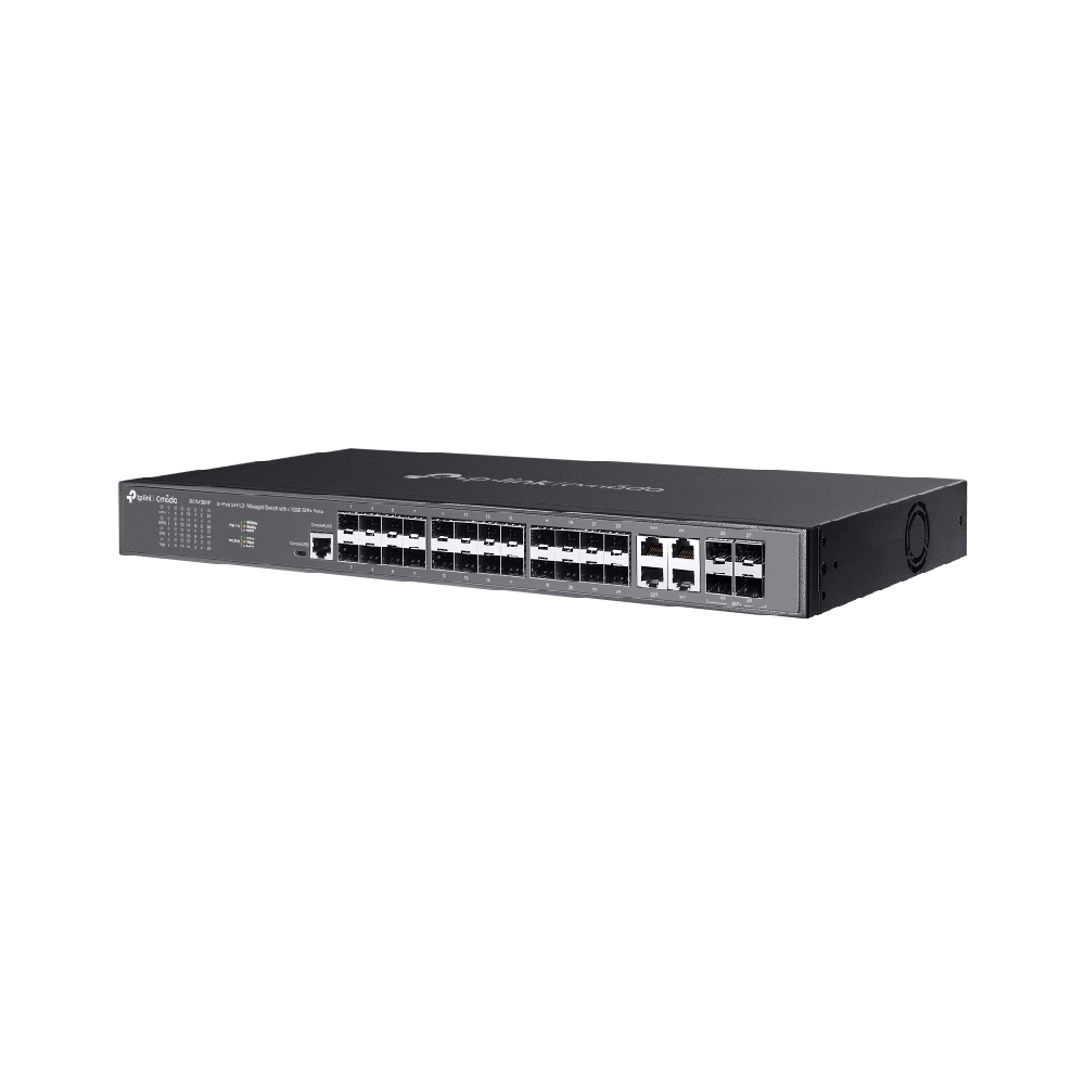 TP-Link Omada Fiber Switch 24 Port SFP L2+ Managed Switch with 4 10GE SFP+ Ports (SG3428XF) view 2